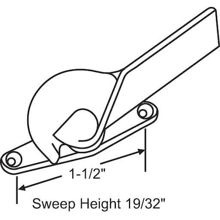Strybuc Sash Lock Bright 50-614RH